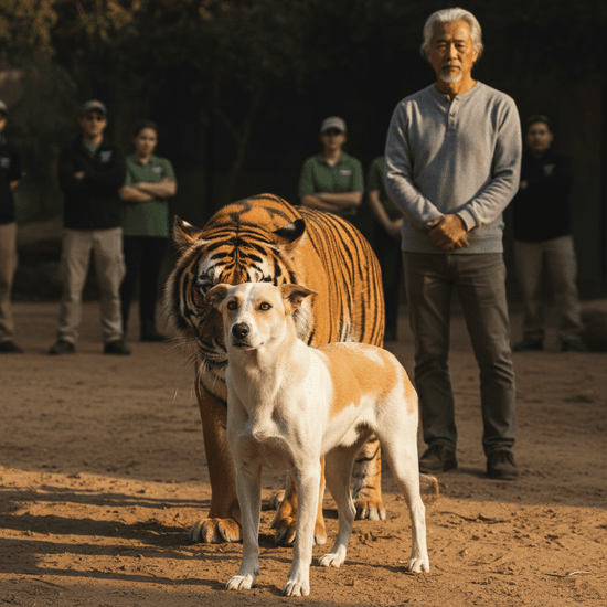 Dog Raises 3 Tiger Cubs – Years Later, What the Tiger Does Leaves the Zookeeper in Tears